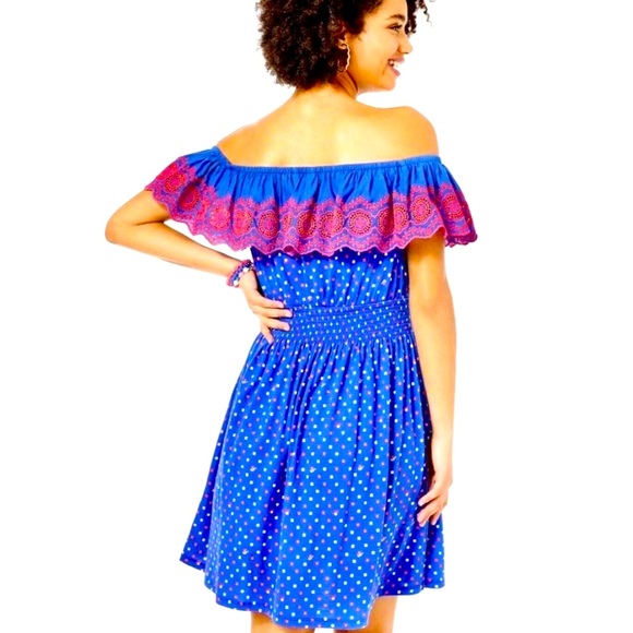 NWT KALAMA OFF THE SHOULDER DRESS - Picture 3 of 8